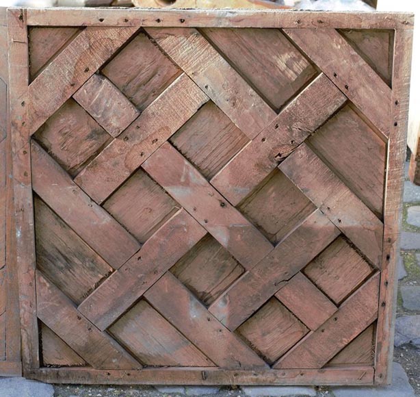 Lot of Versailles parquet flooring and Chantilly oak parquet flooring from the 18th century-19