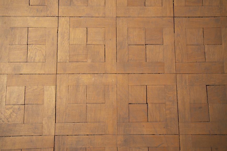 Lot of 55 m2 of square oak parquet flooring-3