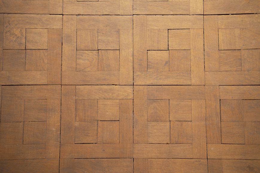 Lot of 55 m2 of square oak parquet flooring-4
