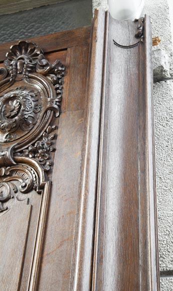 Set of carved oak panelling from the end of the 19th century-16