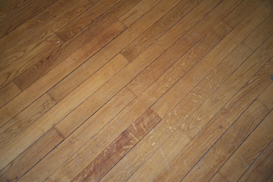 Lot of 38 m2 of old oak parquet flooring-0
