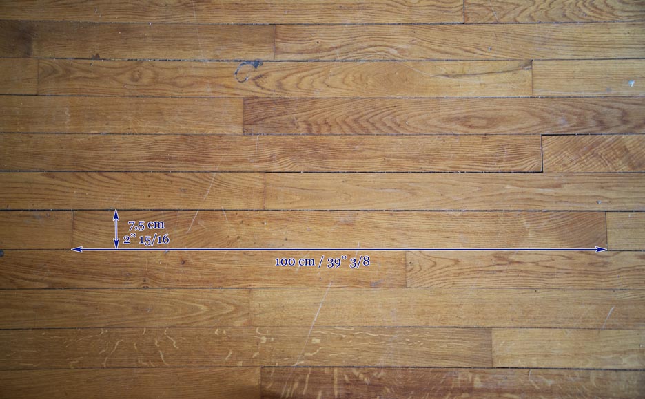 Lot of 38 m2 of old oak parquet flooring-4