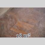 Lot of 18 m2 of antique Point de Hongrie oak parquet flooring