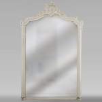 Antique Louis XV style trumeau carved with a beautiful openwork shell