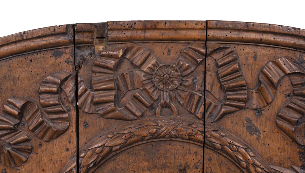 Louis XVI period walnut fireback matrix Louis XVI period walnut fireback matrix-1