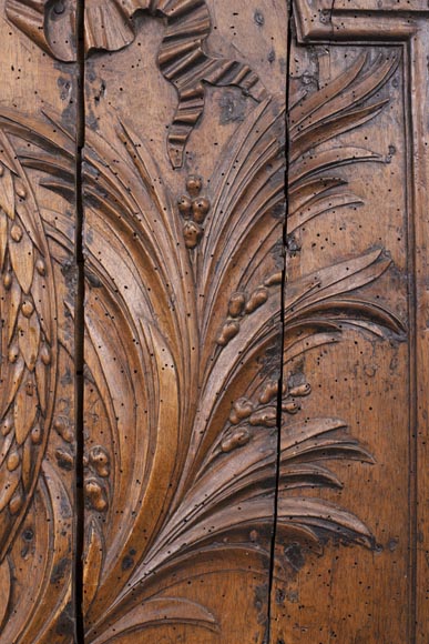 Louis XVI period walnut fireback matrix Louis XVI period walnut fireback matrix-3