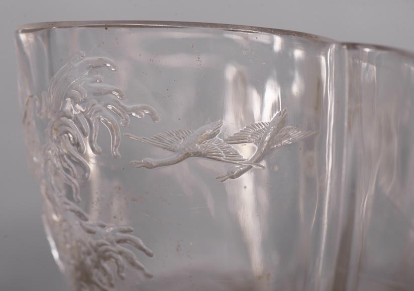 Baccarat crystal and gilt bronze bowl with Japanese decoration