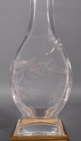 Pair of Baccarat crystal vases with Japanese decoration - Objects