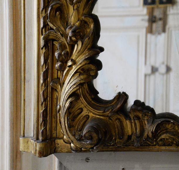 Antique gilded Louis XV style trumeau-5
