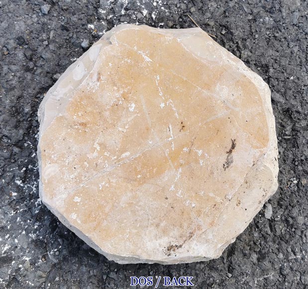 Floor composed of a set of octagonal cabochons in marble stone, around 7,5 m²-10