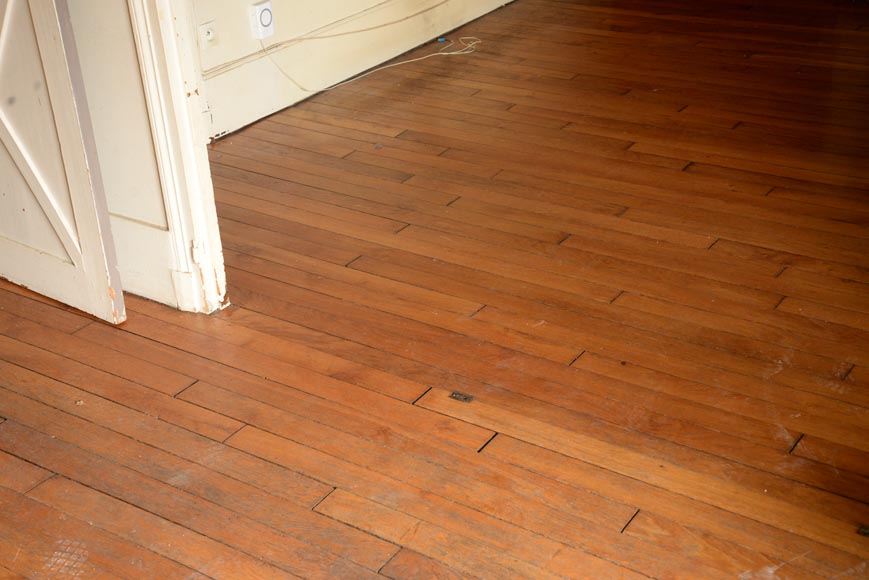 Lot of 20 m² of old oak parquet flooring-1