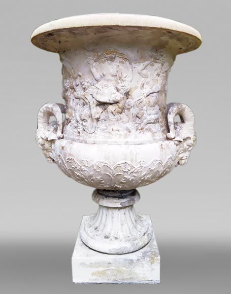 François GIRARDON (after) - Reconstituted stone vase-0