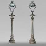Important pair of bronze candelabra, 1868