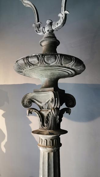 Important pair of bronze candelabra, 1868-3