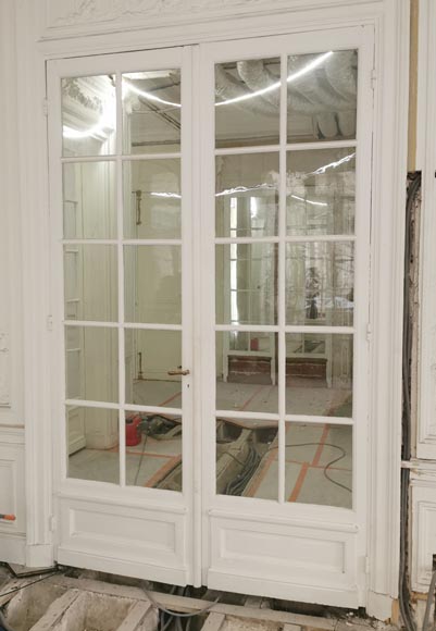 Important double doors with panes, end of the 19th century-1