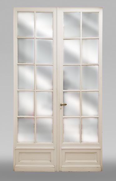 Important double door with mirrors, late 19th century-0