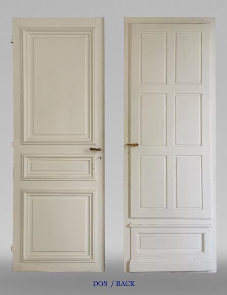 Pair of simple doors with mirrors, end of the 19th century-10