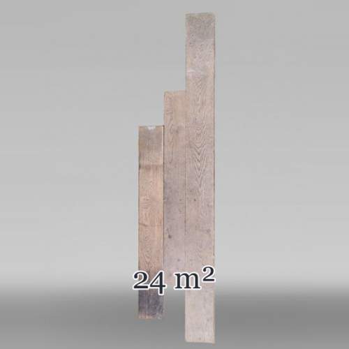 Lot of 24m² linear oak parquet flooring