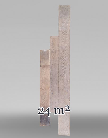 Lot of 24m² linear oak parquet flooring Lot of 24m² linear oak parquet flooring-0
