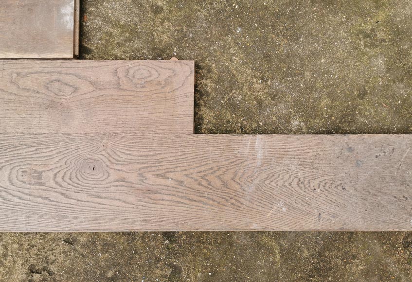 Lot of 24m² linear oak parquet flooring Lot of 24m² linear oak parquet flooring-2