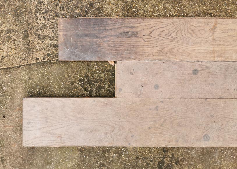 Lot of 24m² linear oak parquet flooring Lot of 24m² linear oak parquet flooring-3