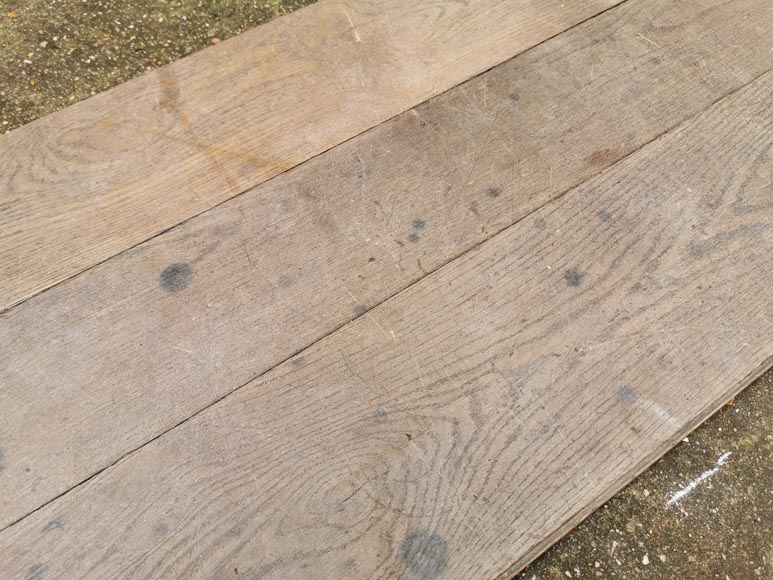 Lot of 150m² linear oak parquet flooring-4
