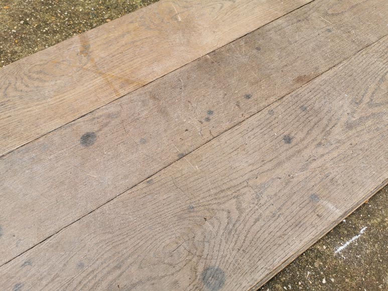 Lot of 24m² linear oak parquet flooring Lot of 24m² linear oak parquet flooring-4