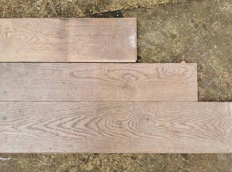Lot of 150m² linear oak parquet flooring-5