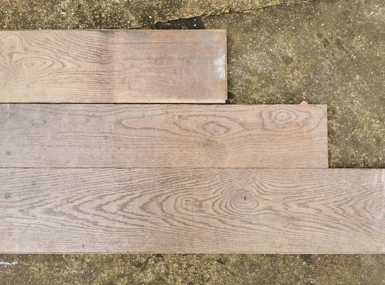 Lot of 24m² linear oak parquet flooring Lot of 24m² linear oak parquet flooring-5