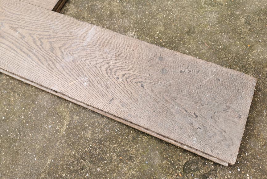 Lot of 150m² linear oak parquet flooring-6