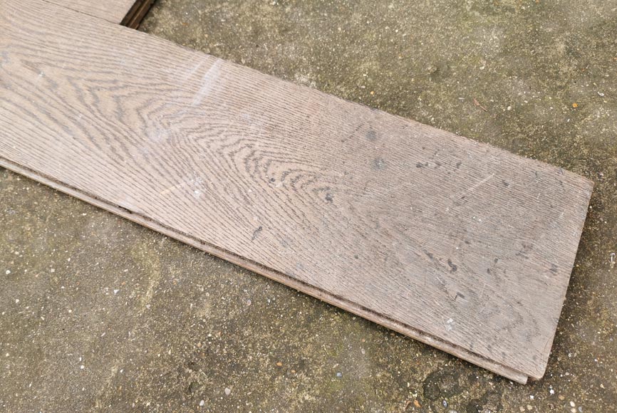 Lot of 24m² linear oak parquet flooring Lot of 24m² linear oak parquet flooring-6