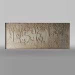 In the style of Armand Albert Rateau (1882-1938)Important plaster bas-relief, end of the 20th century