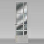 Simple door with mirrors
