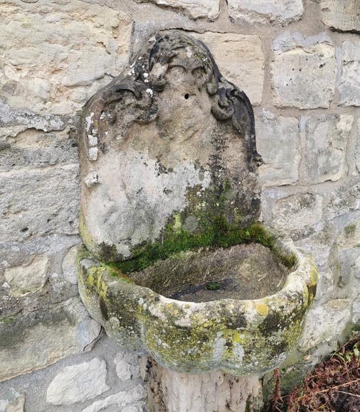 Wall fountain in Saint Maximin stone, end of the 19th century-2