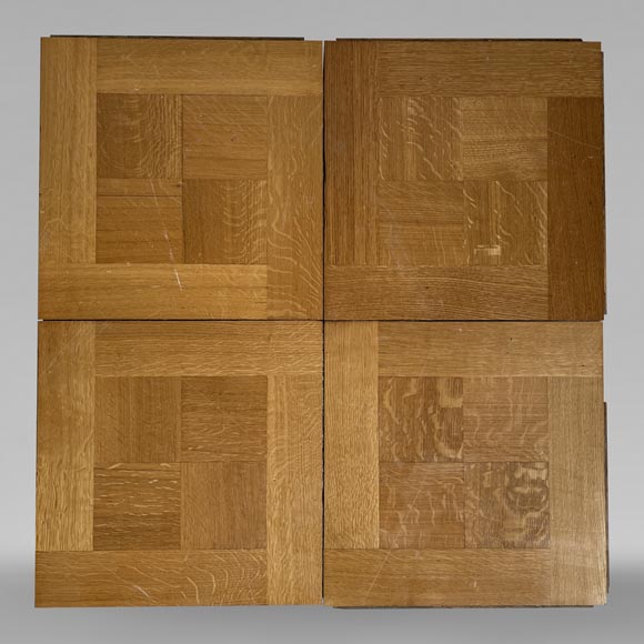 Lot of 35m² of parquet flooring shaped as squares-0