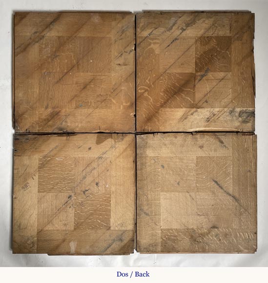 Lot of 35m² of parquet flooring shaped as squares-2