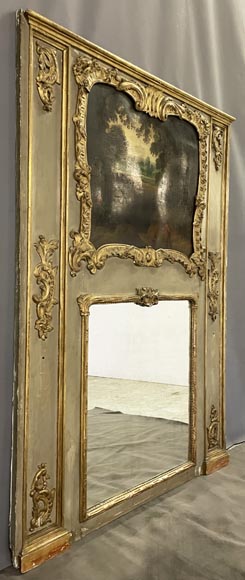 Louis XV period trumeau with painted landscape-1