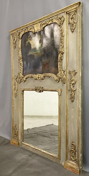 Louis XV period trumeau with painted landscape-3