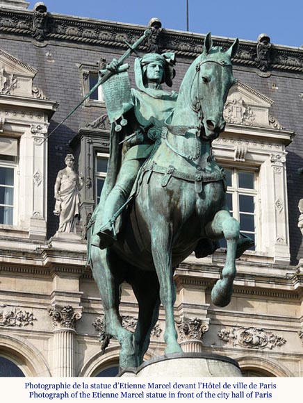 Jean-Antoine IDRAC (1849 – 1884), Plaster model for contest of the Étienne MARCEL monument, 1882-1