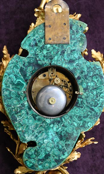 Napoleon III style sconce in bronze and malachite-12