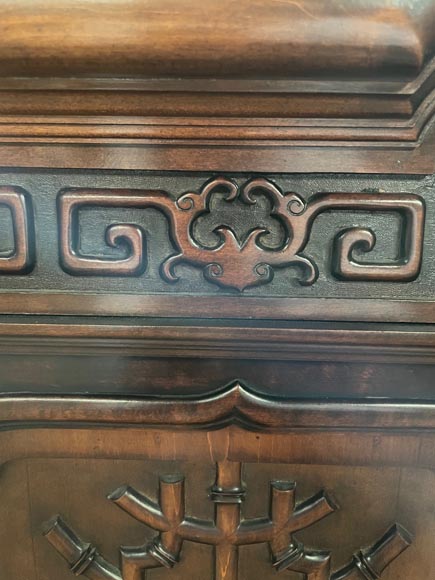 Gabriel Viardot, Japanese style shelf unit with mother-of-pearls inlay, second half of the 19th century-16
