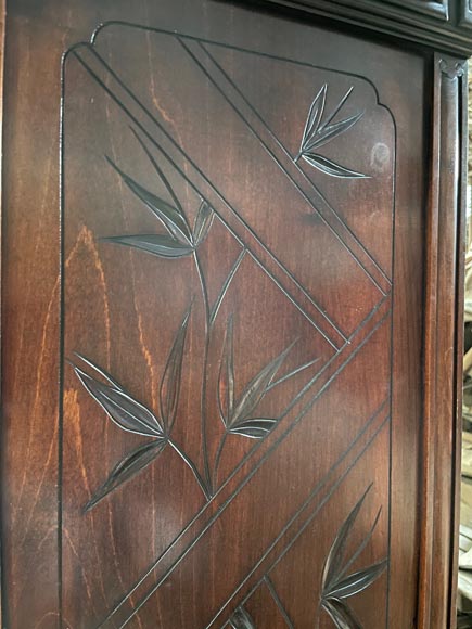 Gabriel VIARDOT, Shelving unit with dragon decoration and mother of pearl marquetry, circa 1880-1890-6