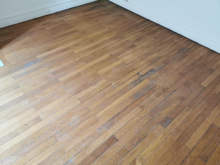 Lot of 11m² of old oak parquet flooring-1