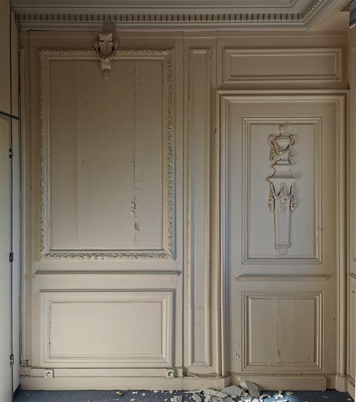 Beautiful paneled room with a Neo-classical decor, Louis XVI period-1