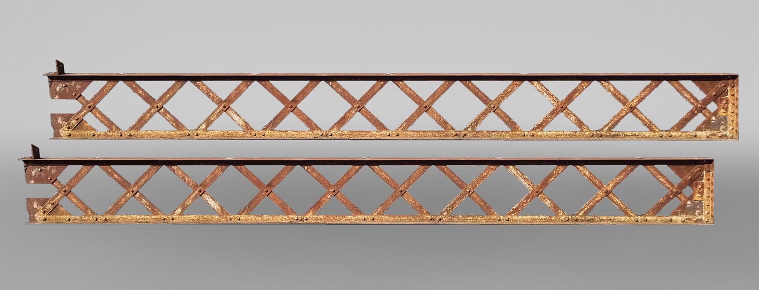 Two rectangular metallic structures, 19th century-0