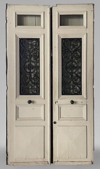 Important double front door, 19th century-0