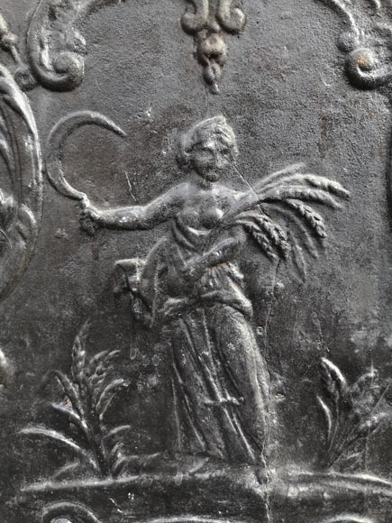 Fireback with a representation of Ceres, goddess of the Agriculture-3