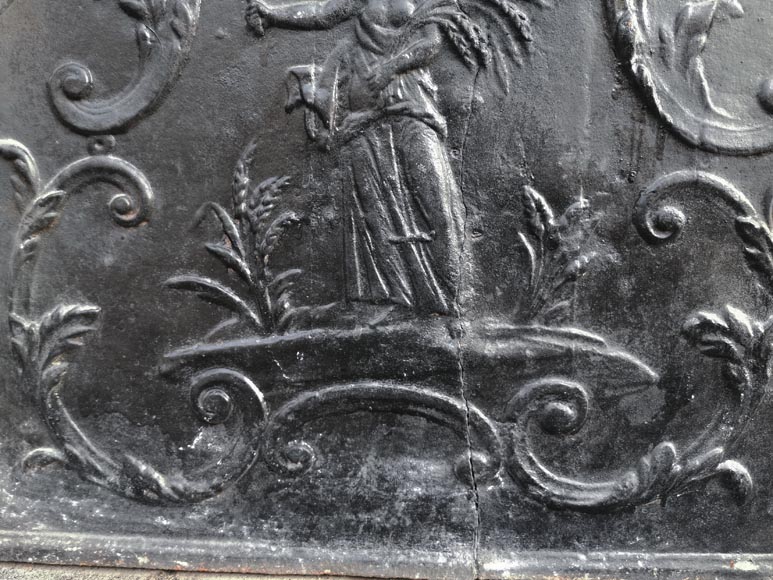 Fireback with a representation of Ceres, goddess of the Agriculture-5