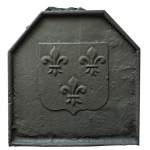 Small Louis XIV period fireback with the France coat of arms