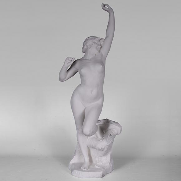  Manufacture de Sèvres «Matinado », ceramic sculpture from a model by Félix CHARPENTIER, 1910-0